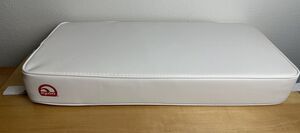 Igloo Marine Boat Cooler Seat Cushion White Vinyl 22x11 Hook and Loop Attachment